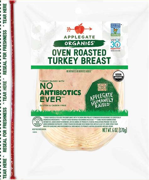 Products - Deli Meat - Organic Roasted Turkey Breast - Applegate