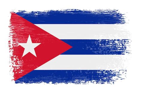 Bandera de cuba vintage grunge | Vector Premium