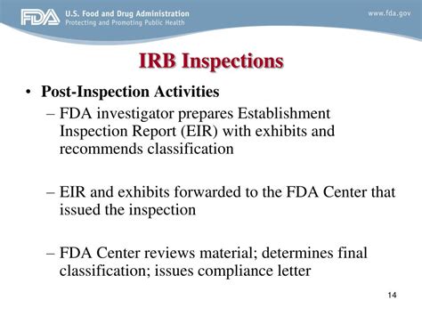 PPT FDAs BIMO Inspection Program And IRB Inspections PowerPoint