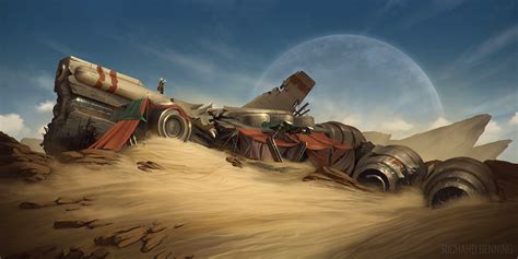 Derelict spaceship (+ timelapse video) :: Behance