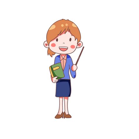 Teacher Character PNG Picture, Hand Drawn Vector Teachers Day Teacher Cartoon Character ...