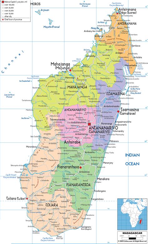 Carte Routiere De Madagascar