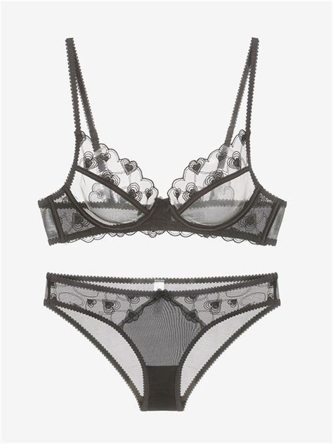 Bra Panty Sets White Lace Color Block Sexy Adult S Lingerie Milanoo