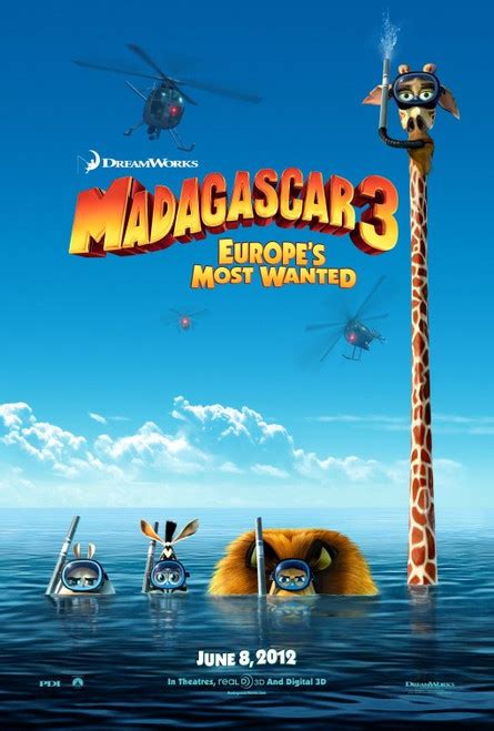 MADAGASCAR 3 Poster double sided ADVANCE (SS3627-C2058 ) buy original ...