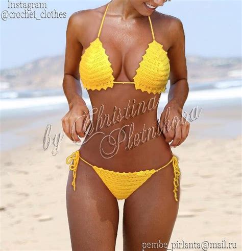 Sfacciato Top Brasiliana Bikini All Uncinetto E Scrunch Inferiore