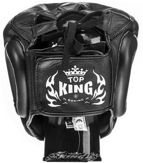 Top King Super Air Headgear Genuine Top Grain Leather Mma Blast