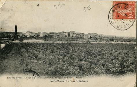 Saint Mamert Du Gard Carte Postale Ancienne Et Vue D Hier Et Aujourd