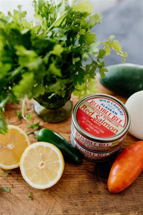 Canned Salmon Salad Ceviche Style Muy Bueno