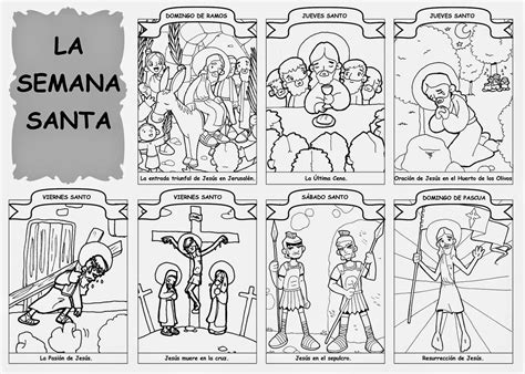 Blog CatÓlico Gotitas Espirituales Semana Santa Para Colorear Imagen