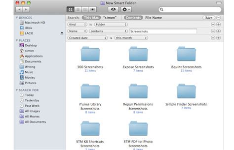 Smart Folders The 10 Most Innovative Features Introduced In Mac Os X Complex
