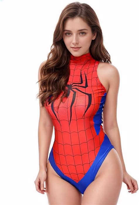 Amazon Kolfg Women S One Piece High Waist Lingerie Superhero Anime Cosplay Costume Bodysuit