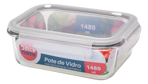 Pote Hermético De Vidro Marmita micro ondas forno 1480ml MercadoLivre