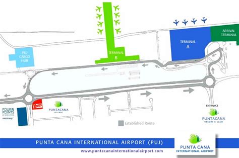 Punta Cana International Airport map - Ontheworldmap.com