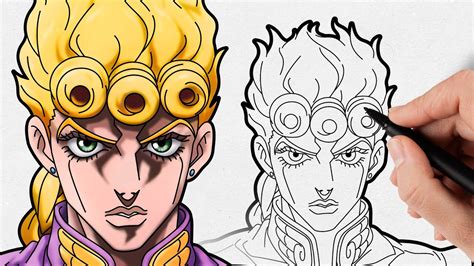 How To Draw Giorno Giovanna Step By Step Jojos Bizarre Adventure