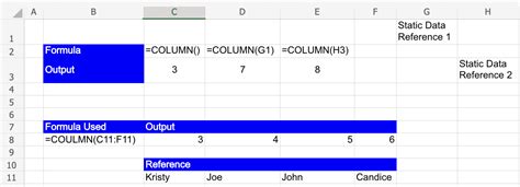 Column Function In Excel Explained Liveflow