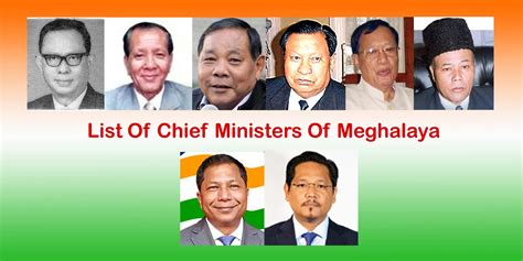 The Chief Ministers Of Meghalaya Since Independence Post Swirl