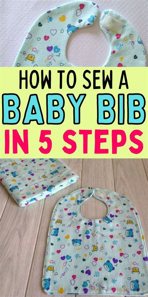 How To Sew A Baby Bib In 5 Steps Baby Sewing Patterns Baby Bibs