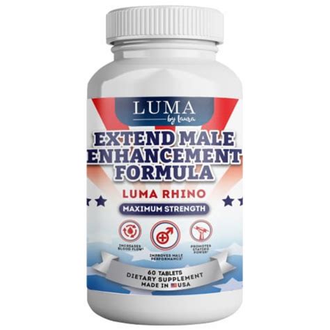 Luma Rhino Ultimate Male Enhancing Supplement And Enlargement Pills For Men 1 Pack 60 Ct