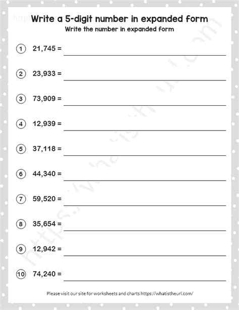 Write Numbers In Expanded Form Exercise Your Home Teacher