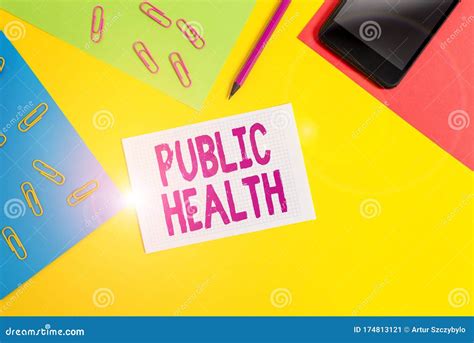 Handwriting Text Writing Public Health Concept Meaning Government