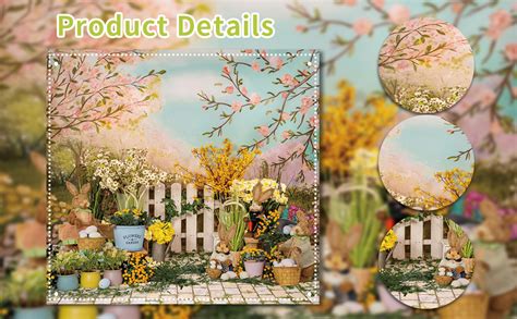 Amazon Spring Easter Backdrop For Photography X Ft Garden