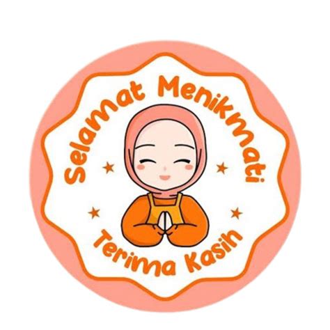 Jual Pcs Sticker Roll Cm Selamat Menikmati Stiker Makanan Kue