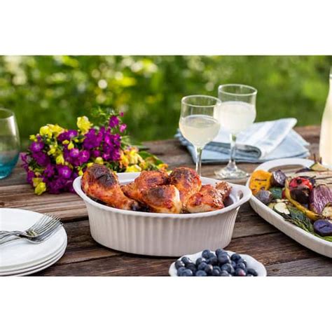 Reviews For Corningware French White Oval Ceramic Casserole, 46% OFF