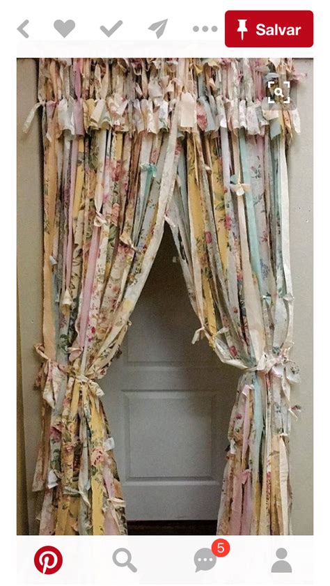 Rag Curtains Gypsy Curtains Shabby Chic Curtains Country Curtains