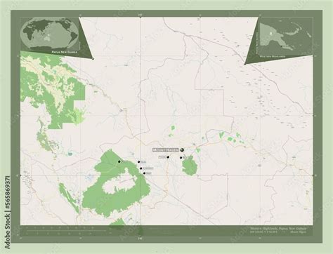 Western Highlands Papua New Guinea Osm Labelled Points Of Cities