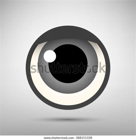 Grey Eye Icon Vector Eye Eyeball Stock Vector Royalty Free 388151338