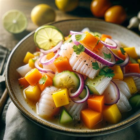 Ceviche de Tilápia Manga Uma Delícia Refrescante Guia do Alimento