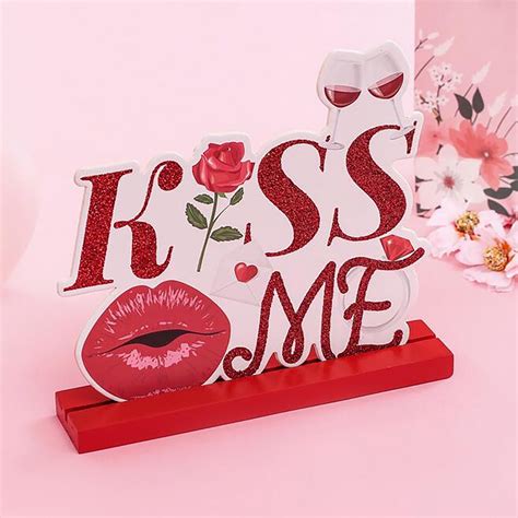 Binmer Valentine Gifts Valentine S Day Wooden Diy Detachable Table