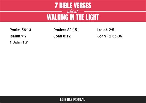 7 Bible Verses about Walking In The Light