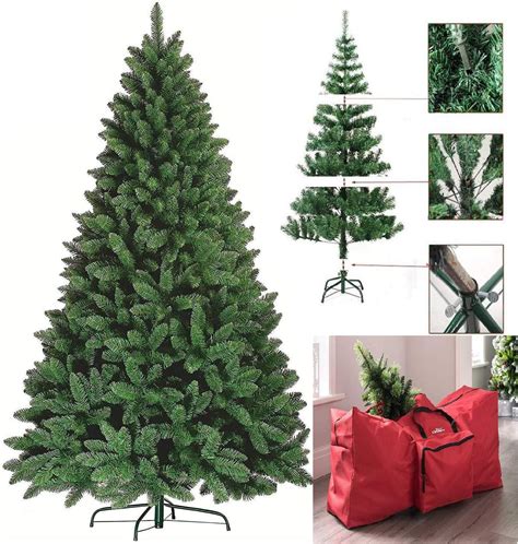 Flickbuyz Colorado Green Pine Bushy Artificial Christmas Tree Tips 5ft6ft7ft Xmas Tree With