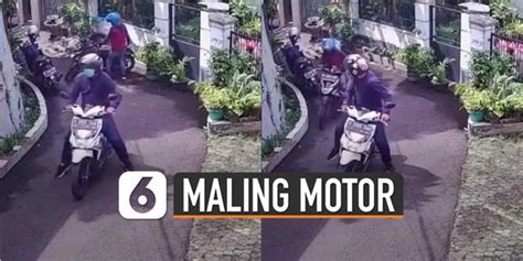 Video Viral Maling Motor Terekam Cctv Enamplus