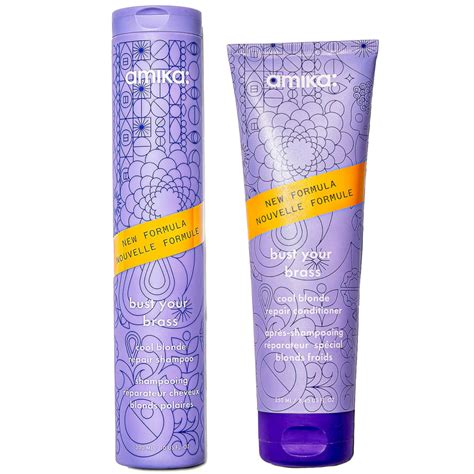 Amika Bust Your Brass Cool Blonde Repair Shampoo Ml And Conditioner Ml Bundle Cult Beauty