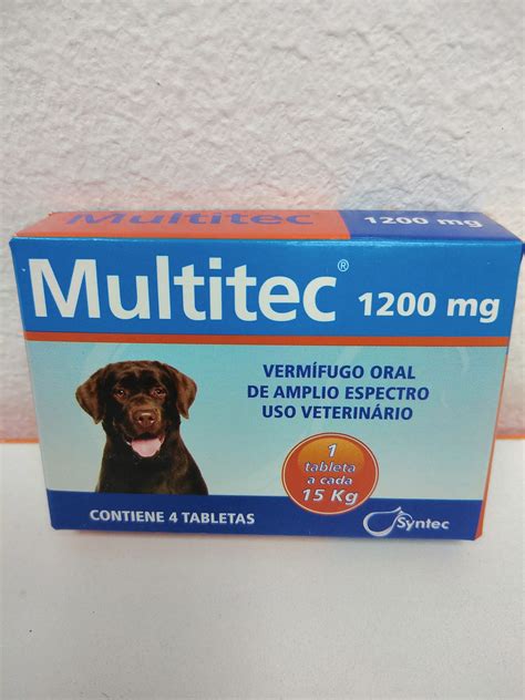 MULTITEC 1200MG TABLETA ORAL CAJA X 4 UND ANTIPARASITARIO INTERNO