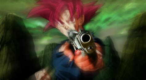 Goku with gun Blank Template - Imgflip