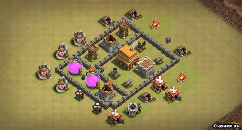 Town Hall 4 Th4 Farm Base V20 With Link 10 2019 Farming Base