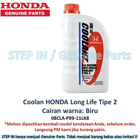 Jual Air Cairan Pendingin BIRU HONDA Radiator Coolant TYPE 2 Genuine