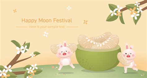 Asian Traditional Festival Mid Autumn Festival Horizontal Poster Of