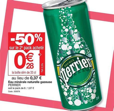 Promo Eau Min Rale Naturelle Gazeuse Perrier Chez Promocash Icatalogue Fr