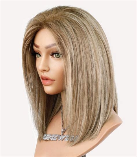 Highlighted Bronde Remy Human Hair Silk Top Wig S M Vietnam Human