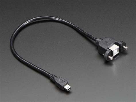 Panel Mount USB Cable B Female To Mini B Male ID 936 3 95