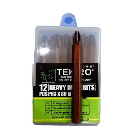 Jual Mata Obeng Ketok TEKIRO PH3 X 80 Mata Obeng Tumbuk Plus PH3 12