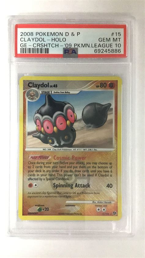 Pokemon Diamond Pearl Great Encounters Claydol Holo