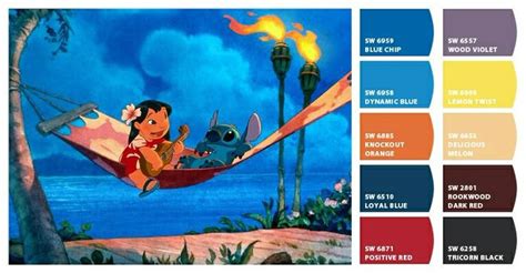Cor Do Lilo Stitch - Lilo And Stitch Colour Palette