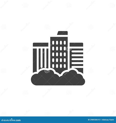 Cityscape Vector Icon Stock Illustration Illustration Of Glyph 298930610