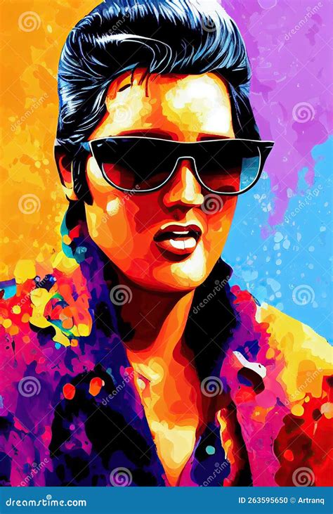 Elvis Presley Pop Art Vector Illustration CartoonDealer 271301910