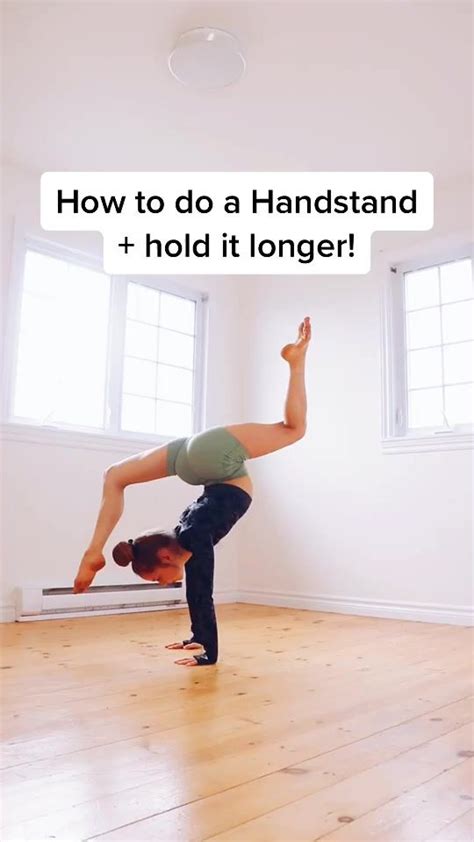 How to do a handstand and hold it! #learnontiktok #howto #handstand # ...